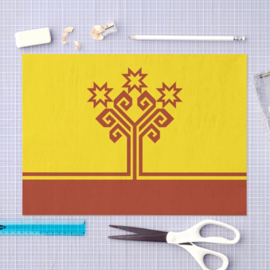 Chuvashia Flag Tissuepapier (Craft)
