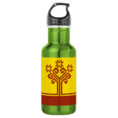 Chuvashia Flag Waterfles (Voorkant)