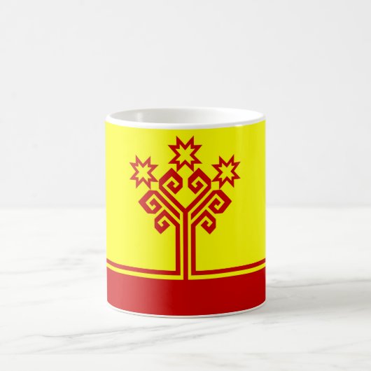 Chuvashia vlag rusland republiek regio koffiemok (Center)