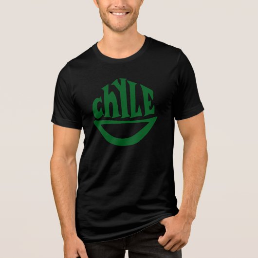 Chyle Smile Special Edition Groen & Zwart T-shirt (Voorkant)