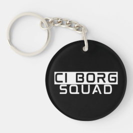 CI Borg Squad - Cochleair Implantaat / Doof Bewust Sleutelhanger