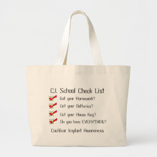 Ci Checklist-tas Grote Tote Bag