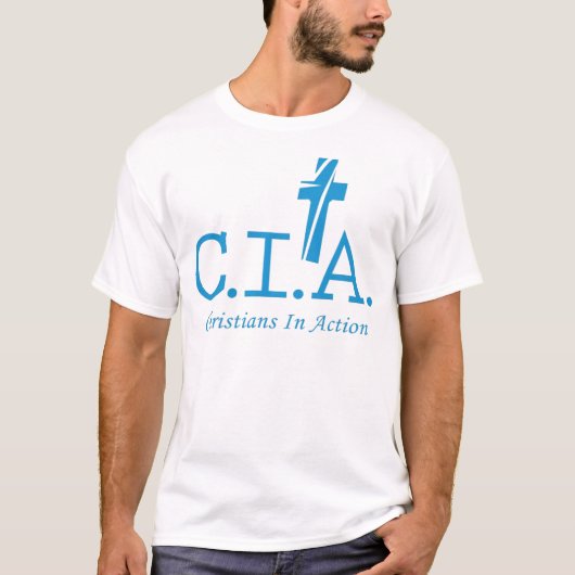 CIA-agenten voor de Lord Christians in Action T-shirt (Voorkant)