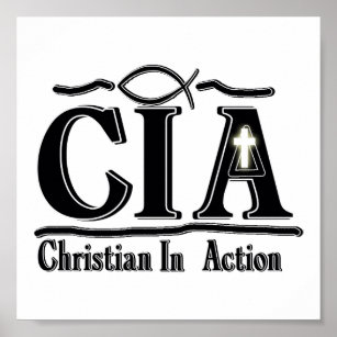 CIA CHRISTELIJK IN ACTIE ACRONYM POSTER