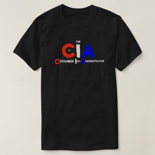 CIA- en koelheidspad T-shirt (Design voorkant)