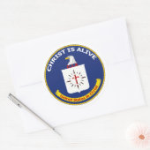 CIA-logo Ronde Sticker (Envelop)