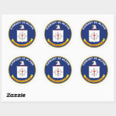 CIA-logo Ronde Sticker (Vel)