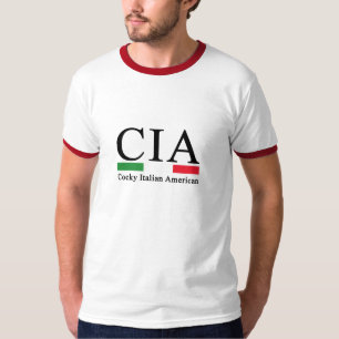 CIA Stoere Italiaans Amerikaanse Grappige Heren T- T-shirt