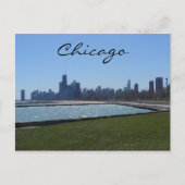 ciago skyline blauw briefkaart (Voorkant)