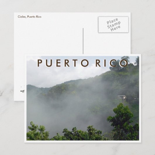 Ciales; Puerto Rico Briefkaart (Voorkant / Achterkant)