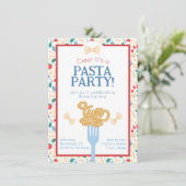 Ciao 2e Verjaardag Pasta Party Italiaans Tweede Kaart (Staand voorkant)