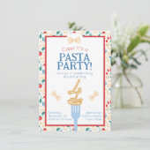 Ciao 4e Verjaardag Pasta Party Italiaans Boog Uitn Kaart (Staand voorkant)