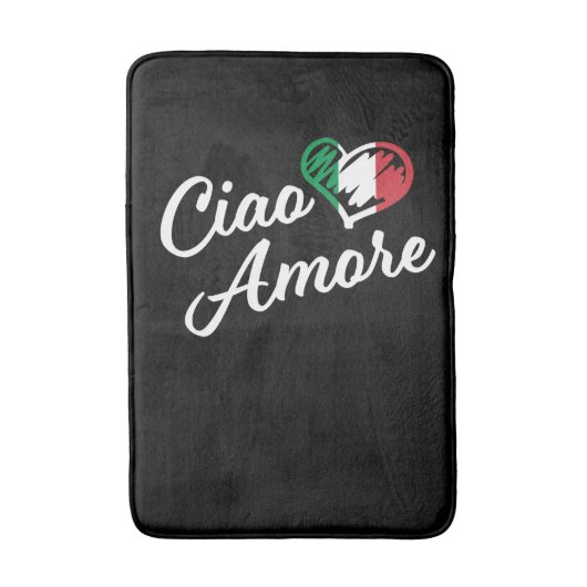 Ciao Amore - Italië Hallo Lieverd in het Italiaans Badmat (Voorkant Verticaal)