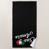 Ciao Amore - Italië Hallo Lieverd in het Italiaans Strandlaken (Voorkant)