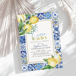 Ciao Baby Blue Tegel Citrus Citrus Lemon Baby show Kaart