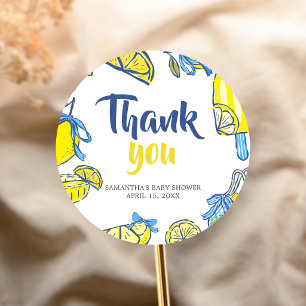Ciao Baby Citroen Baby Shower Favor Tags Ronde Sticker