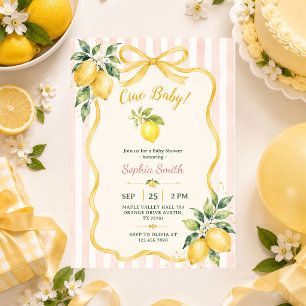Ciao Baby Citroen Baby Shower Uitnodiging