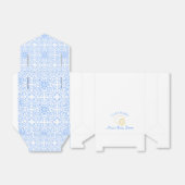 Ciao Baby! Citroenblauw Italiaans Baby shower Bedankdoosjes (Uitgevouwen)