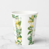 Ciao Baby Citrus Lemon Baby shower Papieren Bekers (Rechts)