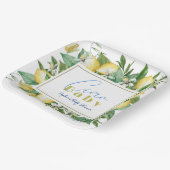 Ciao Baby Citrus Lemon Baby shower Papieren Bordje (Gebogen)