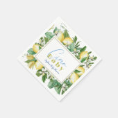 Ciao Baby Citrus Lemon Baby shower Servet (Hoek)