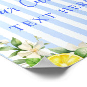 Ciao Baby Citrus Lemon Custom Sign Poster (Hoek)