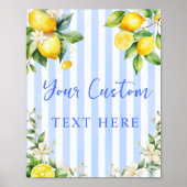 Ciao Baby Citrus Lemon Custom Sign Poster (Voorkant)