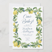 Ciao Baby Citrus Vlinder Baby shower Kaart (Voorkant)