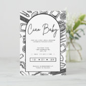 "Ciao Baby" Een baby Italiaanse pasta koken Kaart (Staand voorkant)