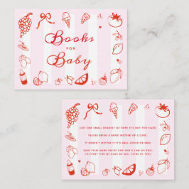 Ciao Baby Italiaans Baby shower Boeken voor Baby Informatiekaartje