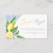 Ciao Baby Italiaans Citroen Positano Luier Raffle Informatiekaartje (Voorkant)