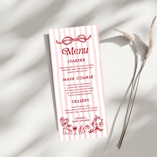 Ciao Baby Italiaans Citroenen Baby shower Menu