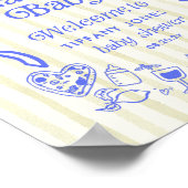 Ciao Baby Italiaans Citroenen Baby shower Welkomst Poster (Hoek)