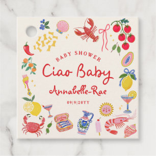 Ciao Baby Italiaans Thema Baby Shower Med Bedankjes Labels