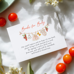 Ciao Baby Italiaanse Baby Shower Boeken voor Baby Informatiekaartje