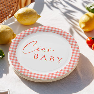 Ciao Baby Italiaanse Baby Shower Papieren Bordje