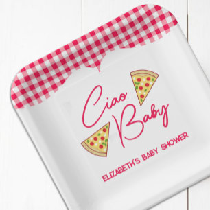 Ciao Baby Italiaanse Baby Shower Papieren Bordje