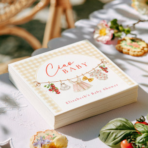 Ciao Baby Italiaanse Baby Shower Servet