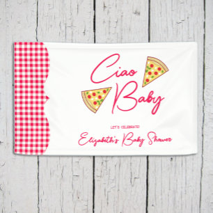 Ciao Baby Italiaanse Baby Shower Spandoek