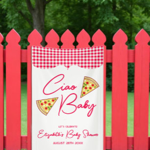 Ciao Baby Italiaanse Baby Shower Spandoek