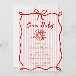 Ciao Baby Italiaanse baby shower uitnodiging