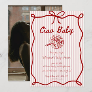 Ciao Baby Italiaanse Baby Shower Uitnodiging