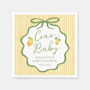 Ciao Baby Italiaanse Citroen Baby Shower Servet