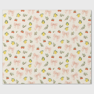 Ciao Baby Italiaanse Markt Citroen Tomaat Roze Str Cadeaupapier