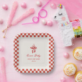 Ciao Baby Italiaanse Pizza Baby Shower Papieren Bordje (Feest)