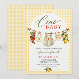 Ciao Baby Italiaanse Tuin Baby Shower Kaart