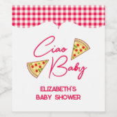 Ciao Baby Italian Baby Shower Wijn Etiket (Enkel label)