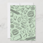 "Ciao Baby" Koken met een Italiaans pasta baby Kaart (Achterkant)