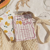 Ciao Baby Lemon Bows Girls Baby shower Kaart