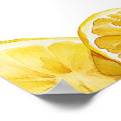 Ciao Baby Lemon Citrus Baby shower Welkomstbord Poster (Hoek)